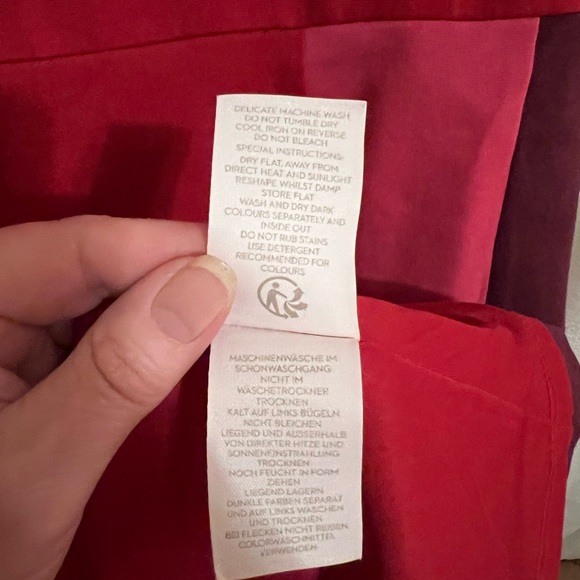 Boden Red A-Line Dress with Pockets Size US 10P - Picture 7 of 8